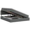 vidaXL Lit avec rangement et matelas Gris fonc&eacute; 160 x 200 cm Velours