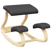 vidaXL Chaise assis-genoux noir 48x71x51 cm contreplaqué de bouleau