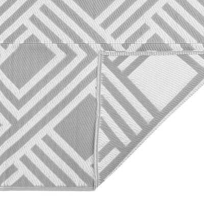 vidaXL Tapis d'extérieur gris 80x250 cm PP