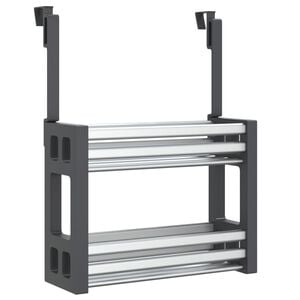 vidaXL Organisateur sous &eacute;vier 34x12x26 cm aluminium