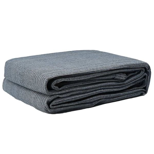 vidaXL Tapis de tente Gris bleu 250 x 500 cm Poly&eacute;thyl&egrave;ne