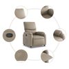 vidaXL Fauteuil inclinable Cappuccino Similicuir