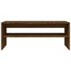 vidaXL Table basse Ch&ecirc;ne marron 100x40x40 cm Bois d'ing&eacute;nierie