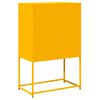 vidaXL Buffet haut jaune moutarde 68x39x107 cm acier