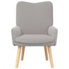 vidaXL fauteuil Gris clair 63 x 67 x 94 cm