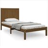 vidaXL Cadre de lit sans matelas marron miel 90x190 cm bois pin massif