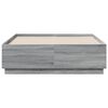 vidaXL Cadre de lit sans matelas sonoma gris 120x190 cm