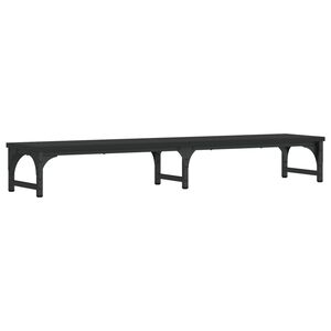 vidaXL Support de moniteur noir 105x23x15,5 cm bois d'ing&eacute;nierie