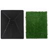 vidaXL Tapis pour animaux 2 pcs avec plateau et gazon artificiel Vert