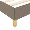 vidaXL Cadre de lit sans matelas taupe 140x200 cm tissu