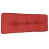 vidaXL Coussin de palette rouge 120x40x12 cm tissu