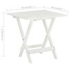 vidaXL Table de bistro Blanc 46x46x47 cm Bois d'acacia massif