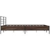 vidaXL Cadre de lit sans matelas ch&ecirc;ne marron 160x200 cm