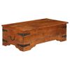 vidaXL Table basse Bois d'acacia solide avec finition miel 110x55x35cm