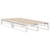 vidaXL Cadre de lit sans matelas blanc 100x200 cm bois de pin massif