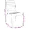 vidaXL Ensemble de chaises de jardin empilables 5 pcs anthracite