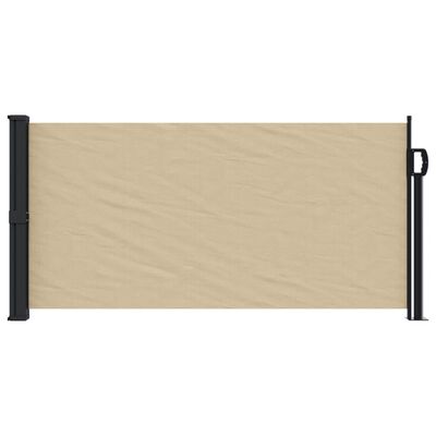 vidaXL Auvent latéral rétractable beige 100x300 cm