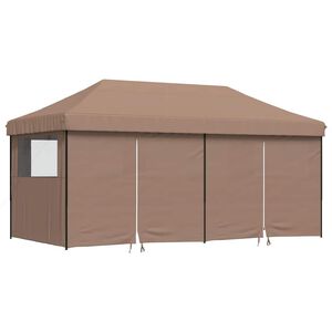 vidaXL Tente de r&eacute;ception pliable escamotable avec 4 parois lat&eacute;rales