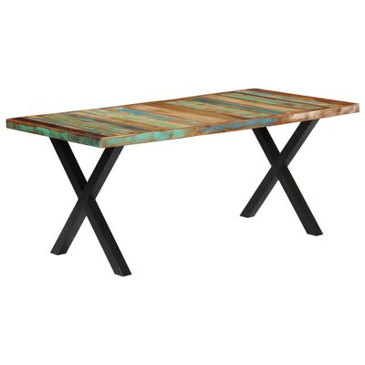 vidaXL Table de salle à manger 180x90x76cm Bois de récupération solide
