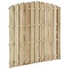 vidaXL Panneau de cl&ocirc;ture Bois de pin impr&eacute;gn&eacute; 180x(155-170) cm