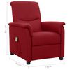 vidaXL Fauteuil de massage Rouge bordeaux Tissu