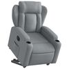 vidaXL Fauteuil inclinable électrique gris clair tissu