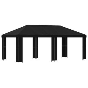 vidaXL Abri de jardin 6 x 3 m Noir Polyester et Acier 190