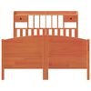vidaXL Lit bibliothèque sans matelas cire marron 150x200 cm pin massif