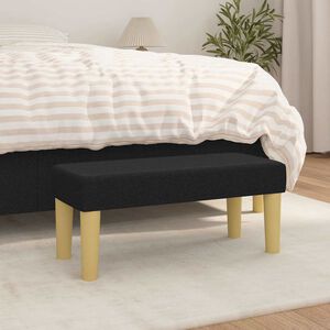 vidaXL Banc Noir 70x30x30 cm Tissu