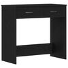 vidaXL Bureau avec tiroir Ch&ecirc;ne noir 80 x 40 x 75 cm Bois d'ing&eacute;nierie