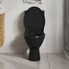 vidaXL Abattant WC &agrave; fermeture en douceur Lib&eacute;ration rapide Noir