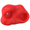 vidaXL Pr&eacute;hension d'escalade 2 pi&egrave;ces Rouge 100 x 67 x 43 mm PP