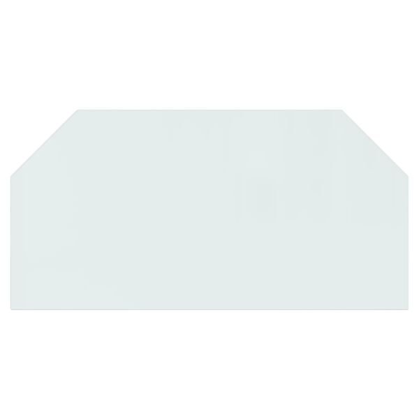 vidaXL Plaque de verre pour cheminée hexagonale 120x60 cm