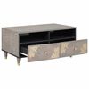vidaXL Table basse Gris 80 x 54 x 40 cm Bois de mangue massif