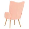 vidaXL fauteuil Rose 62 x 67 x 95,5 cm Tissu Sherpa