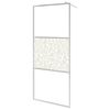 vidaXL Paroi de douche &agrave; l'italienne &agrave; verre ESG pierre 100x195 cm