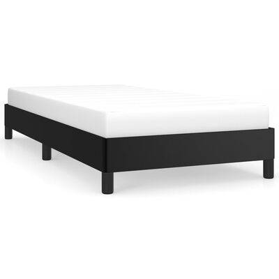 vidaXL Cadre de lit sans matelas noir 90x190 cm similicuir