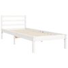vidaXL Cadre de lit sans matelas blanc 100x200 cm bois de pin massif