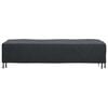 vidaXL Housse de Transat Uni Noir 74 x 210 x 40 cm tissu