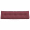 vidaXL Coussin de Dos Bordeaux 160 x 24 x 50 cm tissu