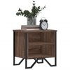 vidaXL Tables de chevet 2pcs chêne marron 40x30x40cm bois d'ingénierie