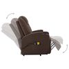 vidaXL Fauteuil de massage Marron Similicuir