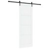 vidaXL Porte coulissante ORKDAL Blanc et noir 83 x 232 cm