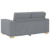 vidaXL Canap&eacute; 3 pcs Gris clair 220 x 80 x 84 cm Tissu en lin m&eacute;lang&eacute;