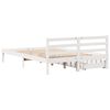 vidaXL Cadre de lit sans matelas blanc 140x200 cm bois de pin massif