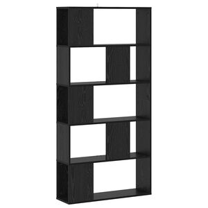 vidaXL Biblioth&egrave;que Ch&ecirc;ne noir 80,5 x 23,5 x 162,5 cm PB