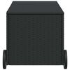 vidaXL Bo&icirc;te de rangement de jardin et roues noir 190L r&eacute;sine tress&eacute;e