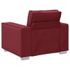 vidaXL Canap&eacute; Bordeaux 99 x 78 x 84 cm tissu