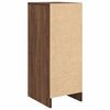 vidaXL Armoire &agrave; chaussures ch&ecirc;ne marron 29,5x34x76 cm bois ing&eacute;nierie