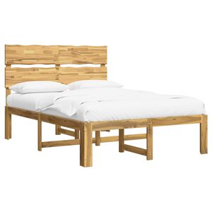 vidaXL Cadre de lit double avec t&ecirc;te de lit ROSTOCK Blanc 160 x 200 cm